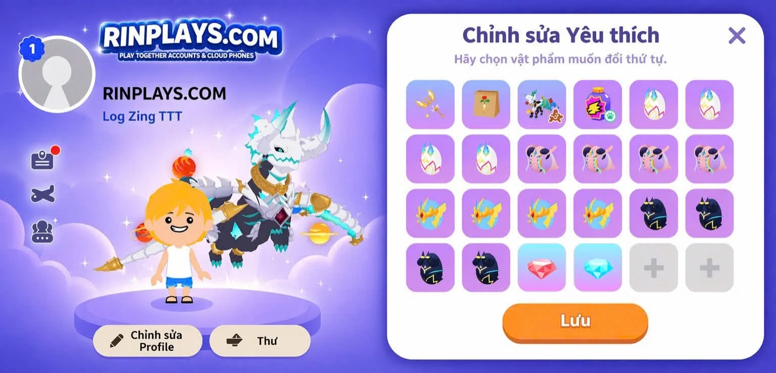 CLONE CỔ THẦN LONG + RỒNG V3 GHÉP