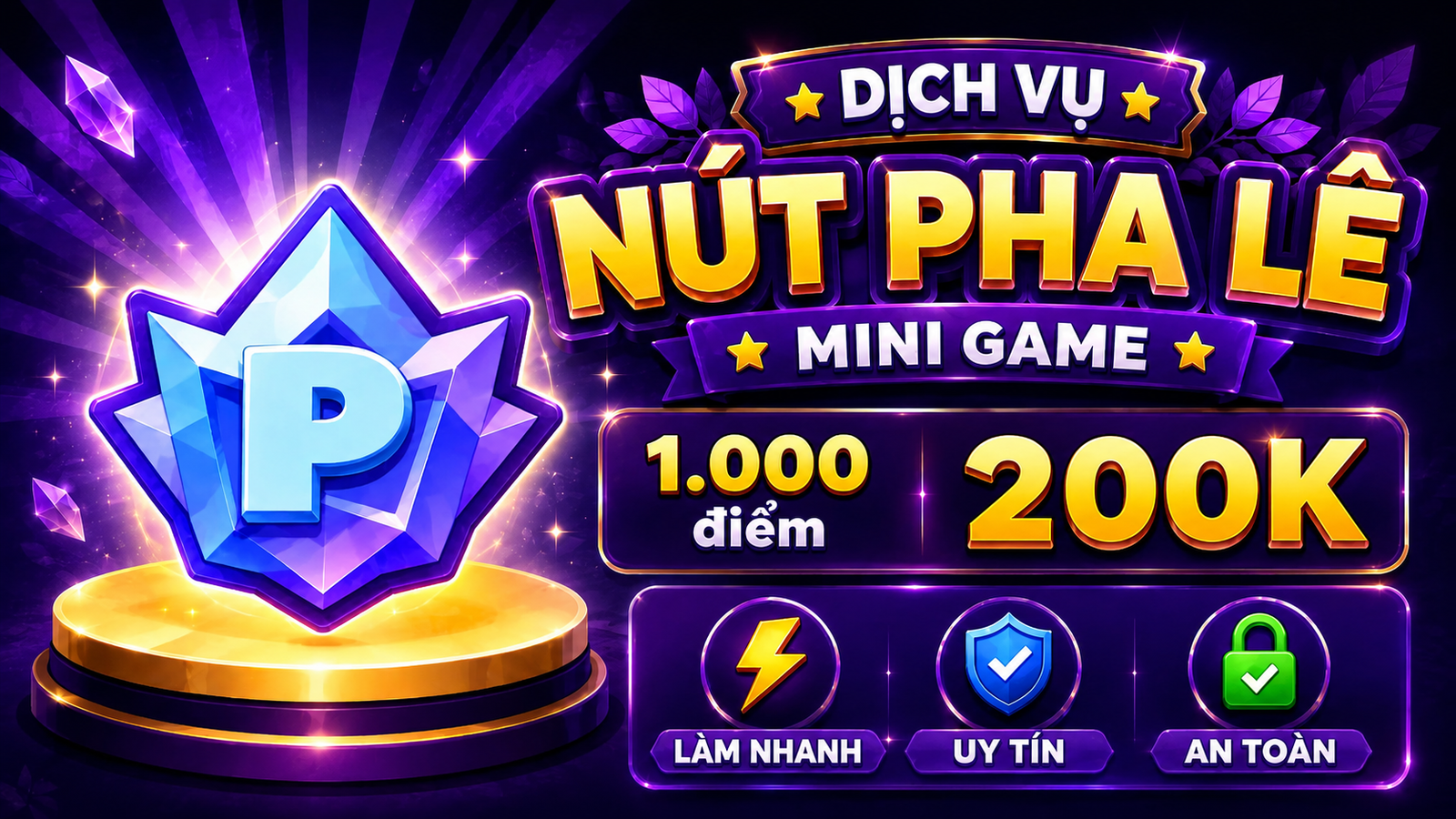 Cày Nút Pha Lê Tiệc Game